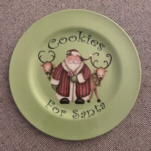 Cookies For Santa Plastic Plate By Melamine